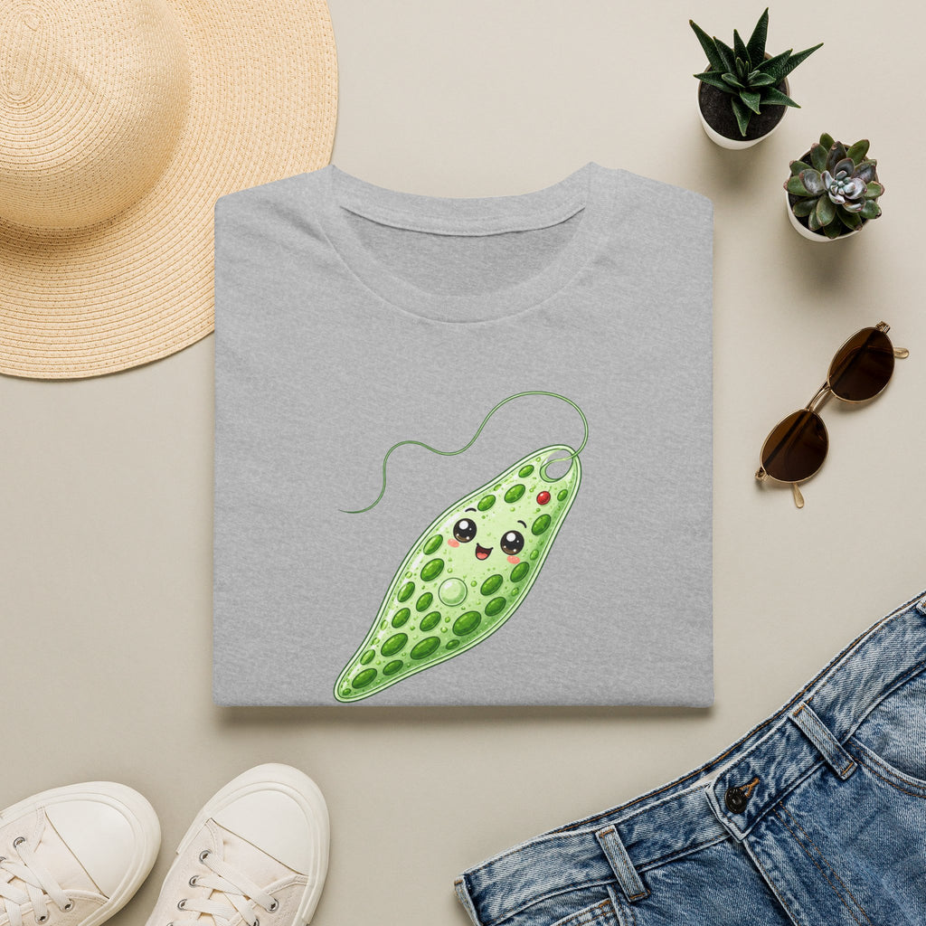 T-shirt kawaii avec cosse de pois — Adorable t-shirt illustré sur le thème botanique