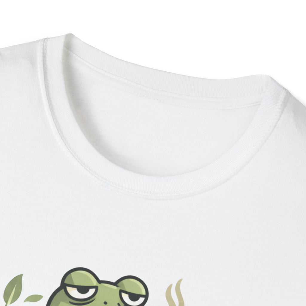 Frog Composting T-Shirt – "J'essaie de composter mes problèmes" French Eco Humor Tee