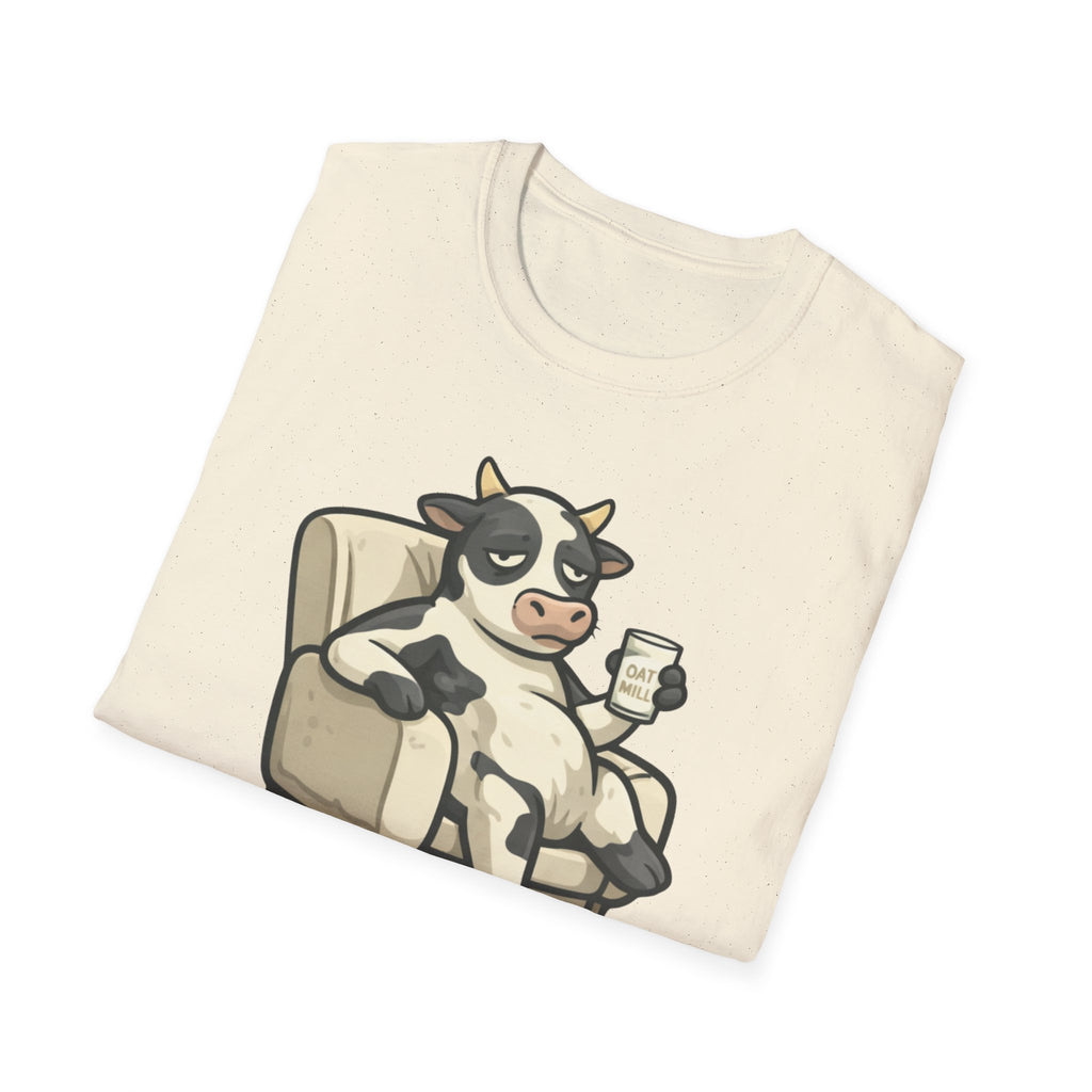 Cow Lounge T-Shirt — Cute Relaxing Cow Illustration with “De rien” Text