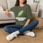 T-shirt kawaii avec cosse de pois — Adorable t-shirt illustré sur le thème botanique