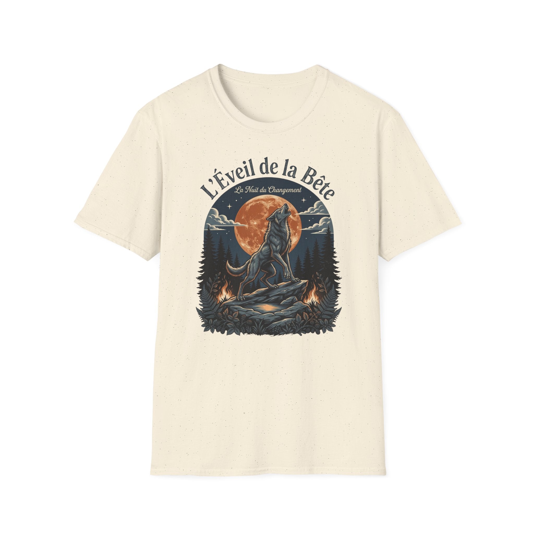 T-shirt Loup Lune « L’Éveil de la Bête» 🐺🌕