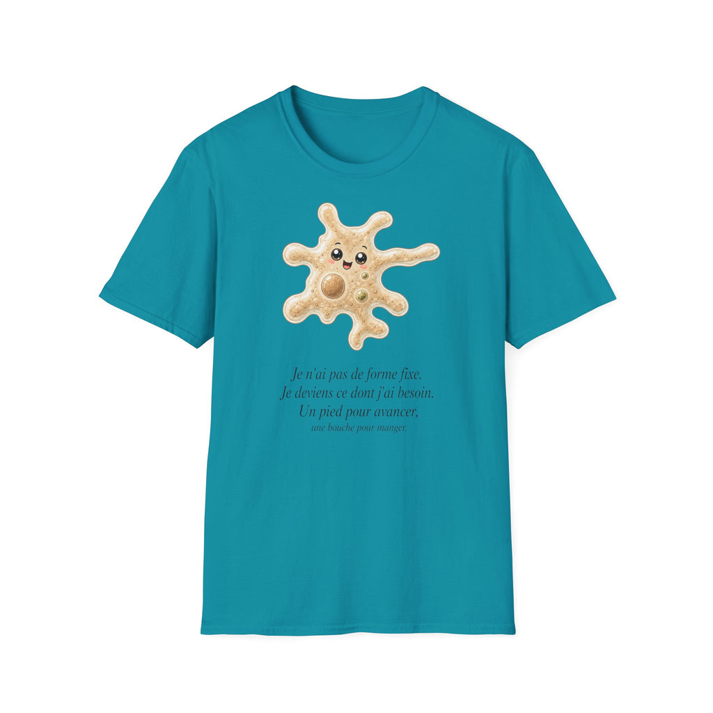 T-shirt avec adorable illustration d’amibe — T-shirt kawaii représentant un microorganisme