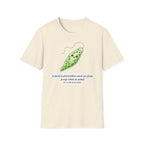T-shirt kawaii avec cosse de pois — Adorable t-shirt illustré sur le thème botanique