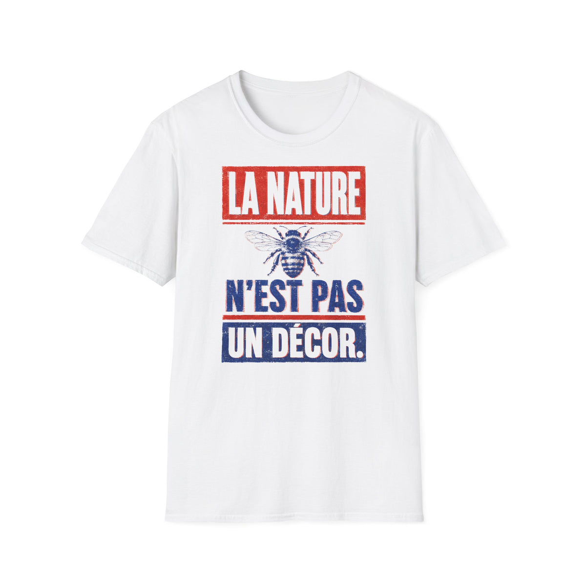 T-shirt — « La nature n’est pas un décor » — T-shirt graphique pour la protection des abeilles