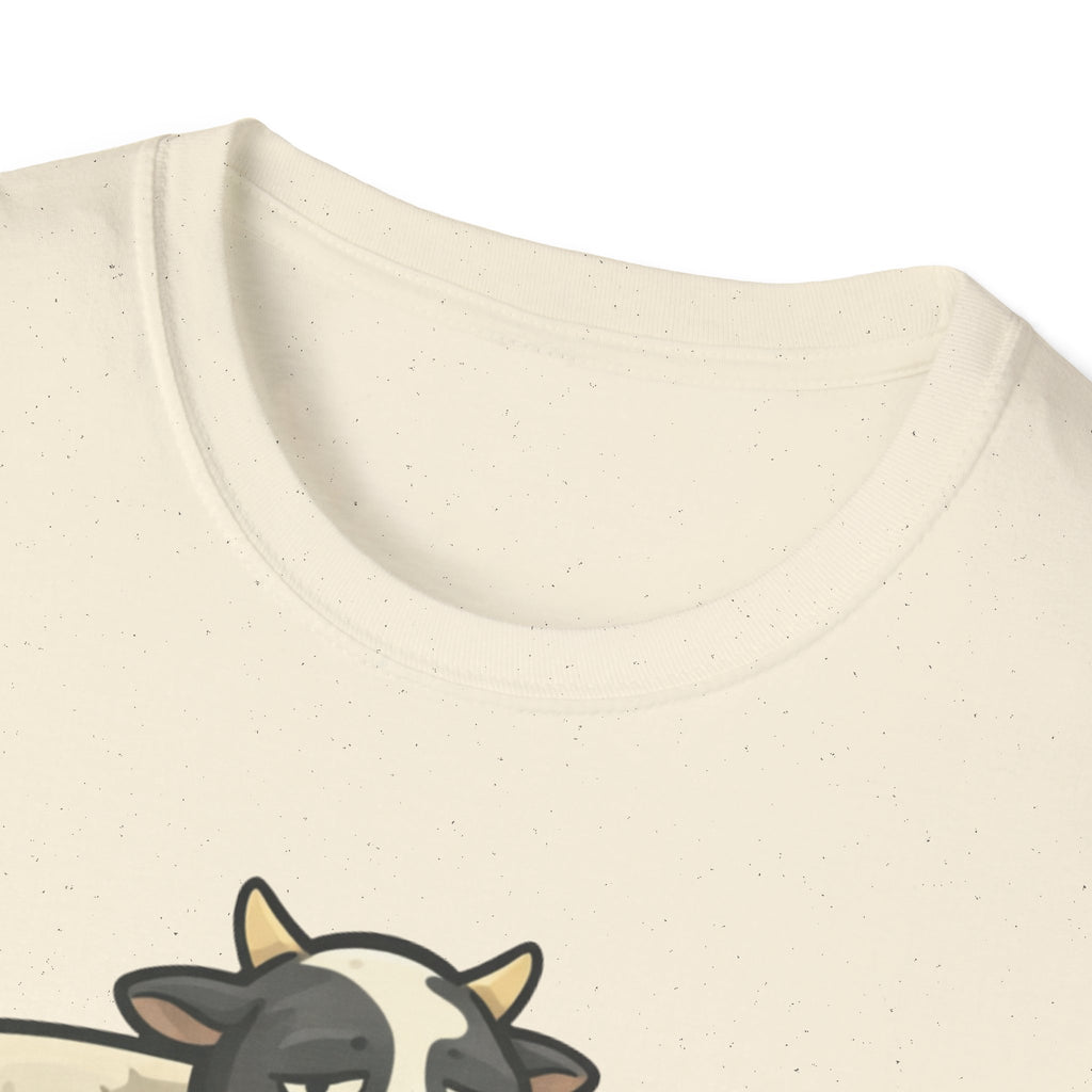 Cow Lounge T-Shirt — Cute Relaxing Cow Illustration with “De rien” Text