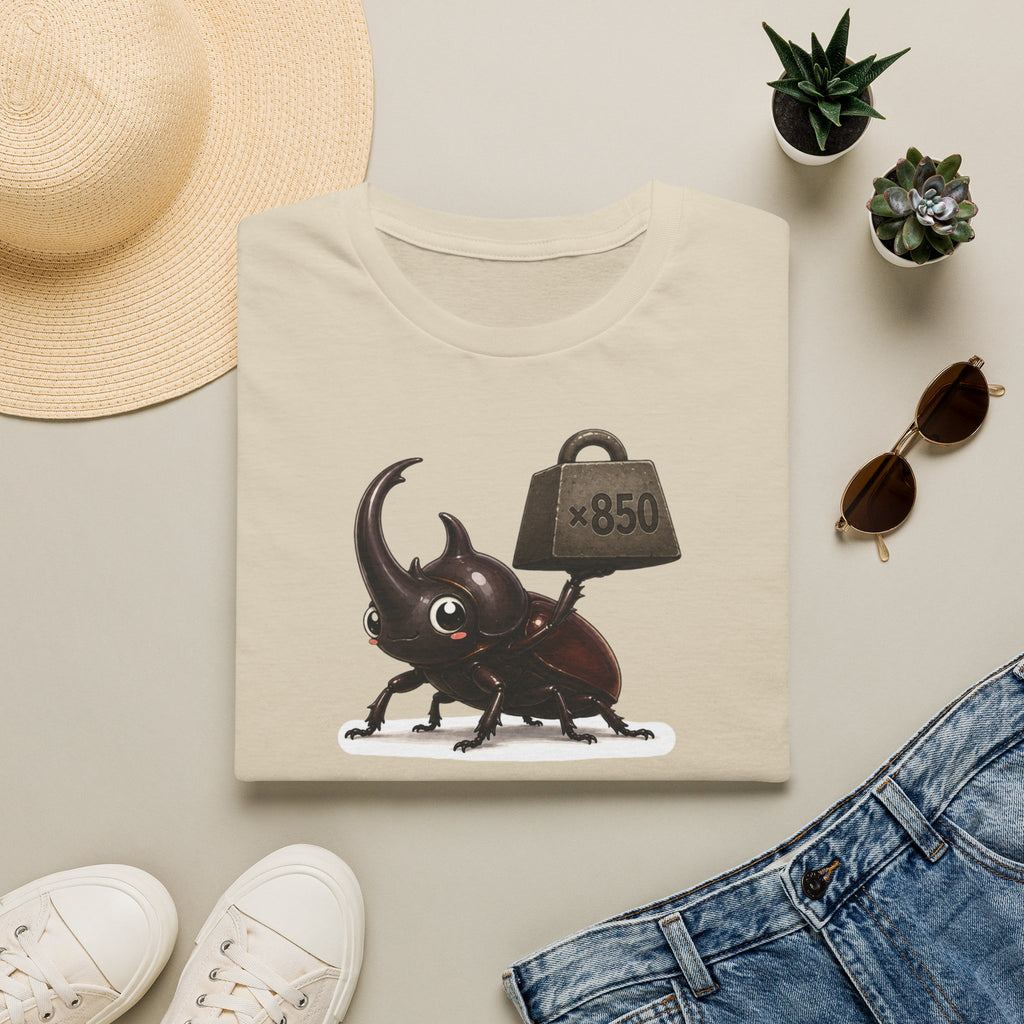 T-shirt « Force du scarabée » — Adorable scarabée rhinocéros portant 850 fois son poids