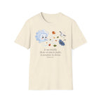 T-shirt — « Je suis invisible » — Illustration fantaisiste du vent