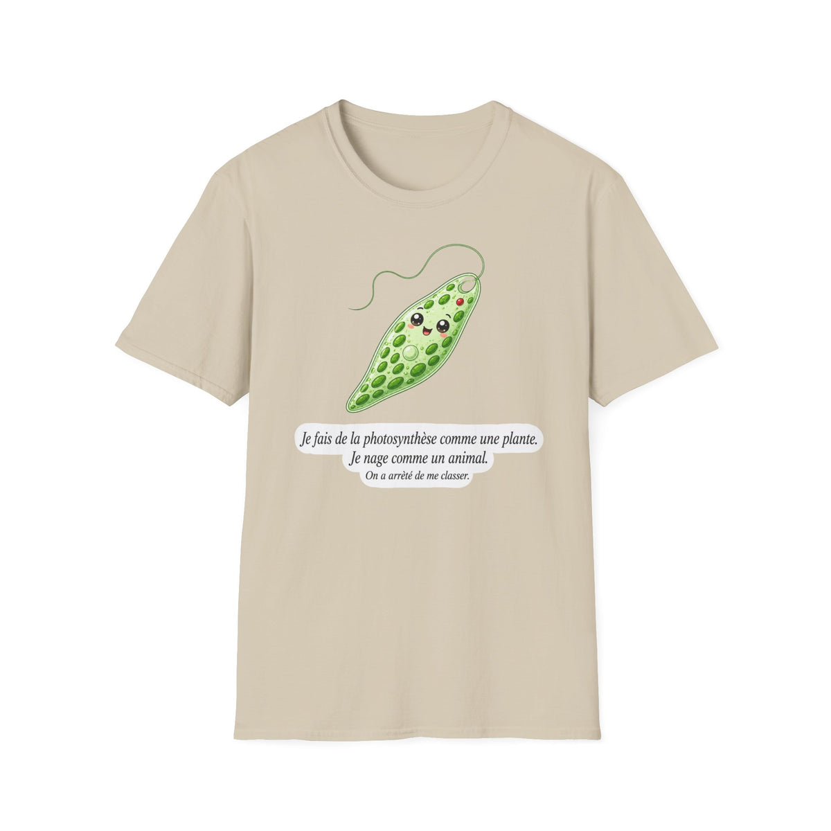 T-shirt kawaii avec cosse de pois — Adorable t-shirt illustré sur le thème botanique