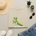 T-shirt Mante religieuse — Illustration d'une jolie mante religieuse verte