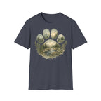 Wild Paw Landscape T-Shirt — Mountain Forest Paw Print Nature Tee