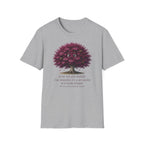 T-Shirt — Cute Purple Tree Illustration with French Quote
