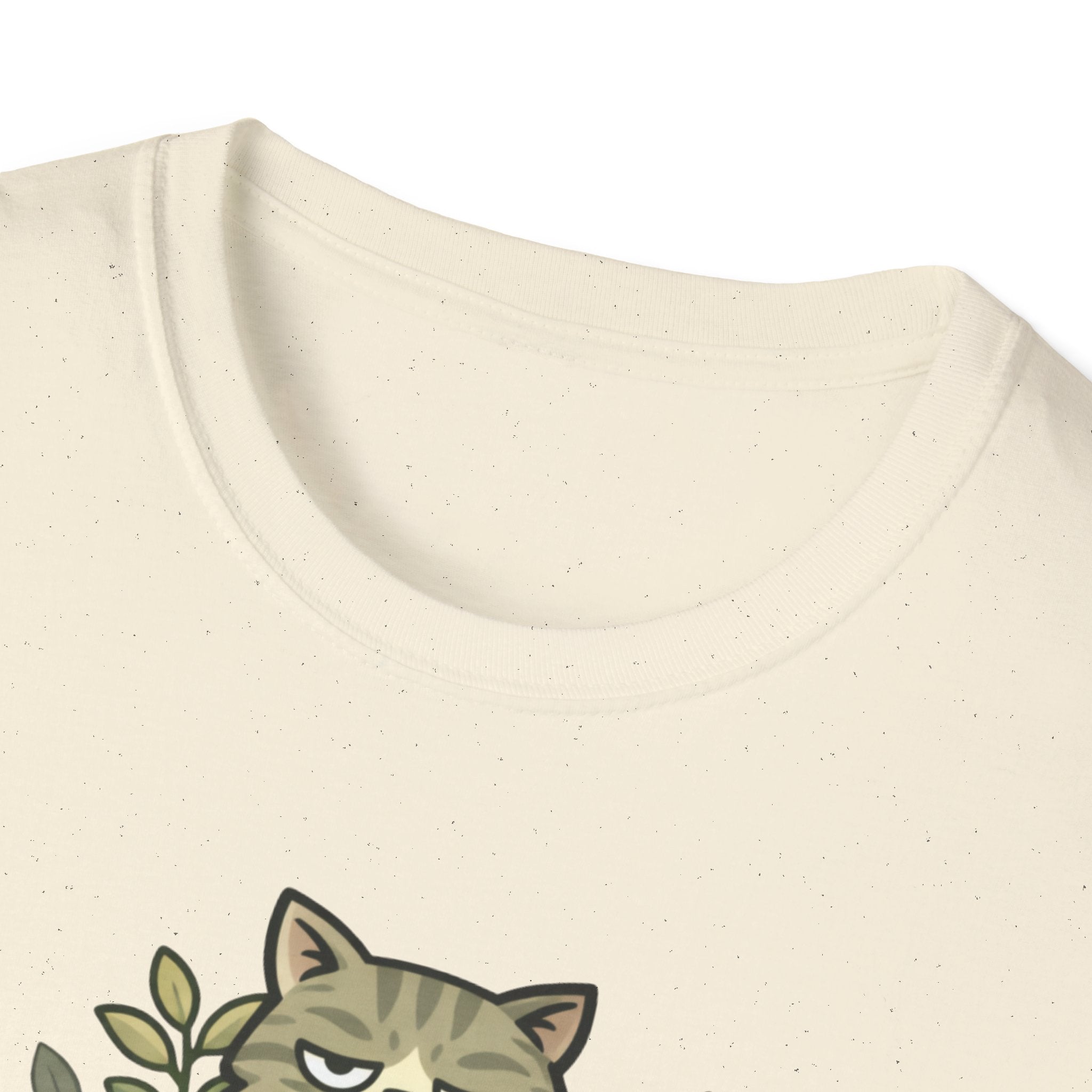 Cat & Plants T‑Shirt — "Sauver la planète oui, parler aux gens non" Eco Cat Graphic Tee