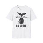 Whale Tail 'En Route' T-Shirt — Nautical Travel Graphic Tee