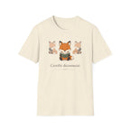 T-shirt Renards lecteurs — Adorables renards dessinés « Reconnecteur certifié »