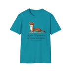 T-shirt — Adorable illustration d’hermine : « Je pèse 70 grammes, je chasse des lapins »