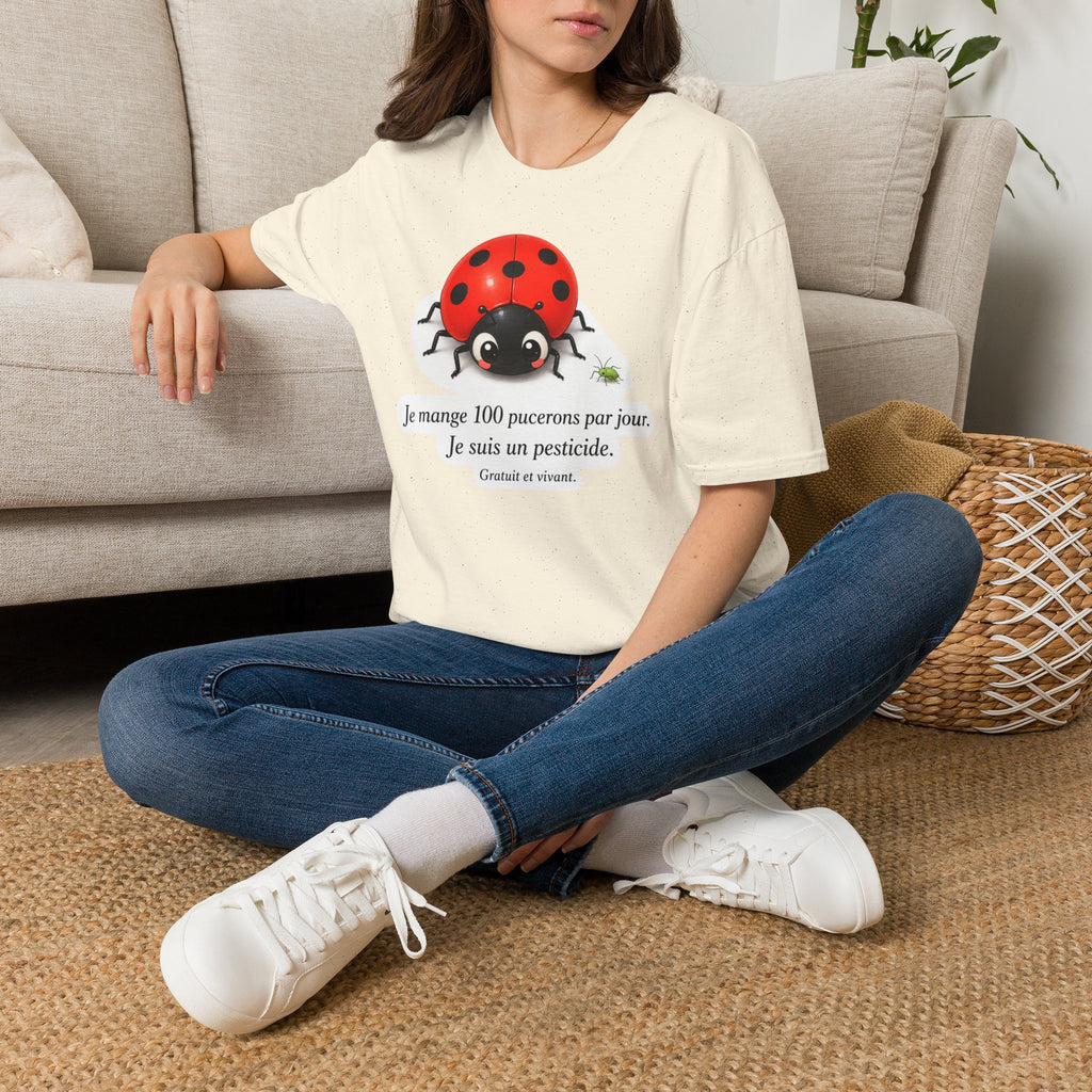T-shirt Coccinelle — « Je mange 100 pucerons par jour »