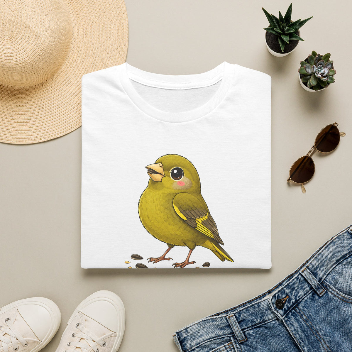 T-shirt Canari — « Je mange des graines »