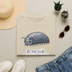 T-shirt Isopode « Je recycle. » — Adorable illustration sur le thème écologique