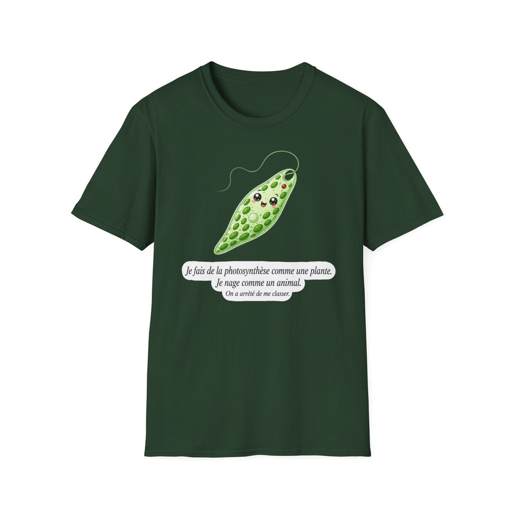 T-shirt kawaii avec cosse de pois — Adorable t-shirt illustré sur le thème botanique