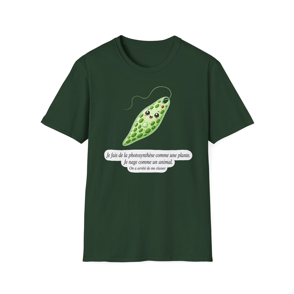 T-shirt kawaii avec cosse de pois — Adorable t-shirt illustré sur le thème botanique