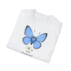 T-shirt papillon bleu