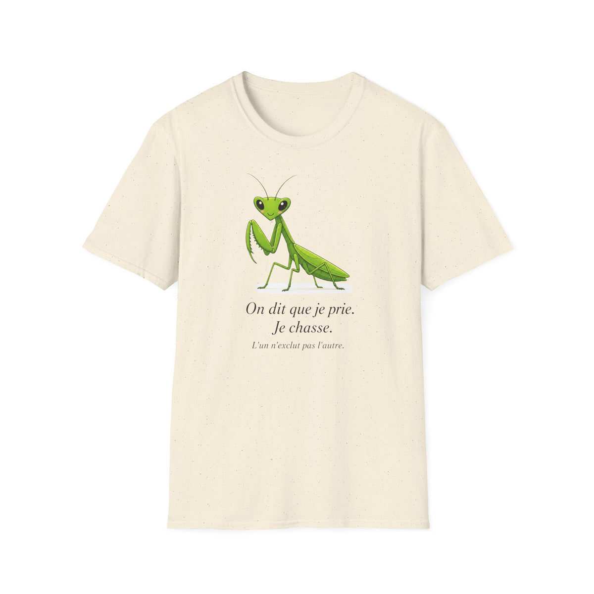 T-shirt Mante religieuse — Illustration d'une jolie mante religieuse verte