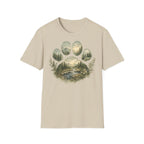 Wild Paw Landscape T-Shirt — Mountain Forest Paw Print Nature Tee