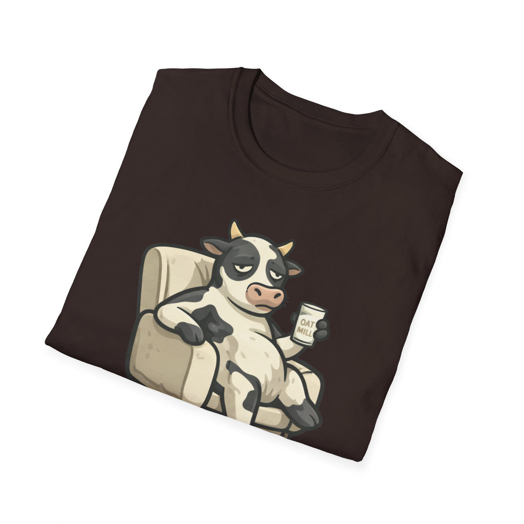 Cow Lounge T-Shirt — Cute Relaxing Cow Illustration with “De rien” Text