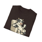 Cow Lounge T-Shirt — Cute Relaxing Cow Illustration with “De rien” Text