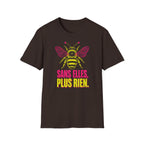 T-shirt graphique Abeille — « Sans elles, plus rien. » — T-shirt féministe en hommage aux pollinisatrices