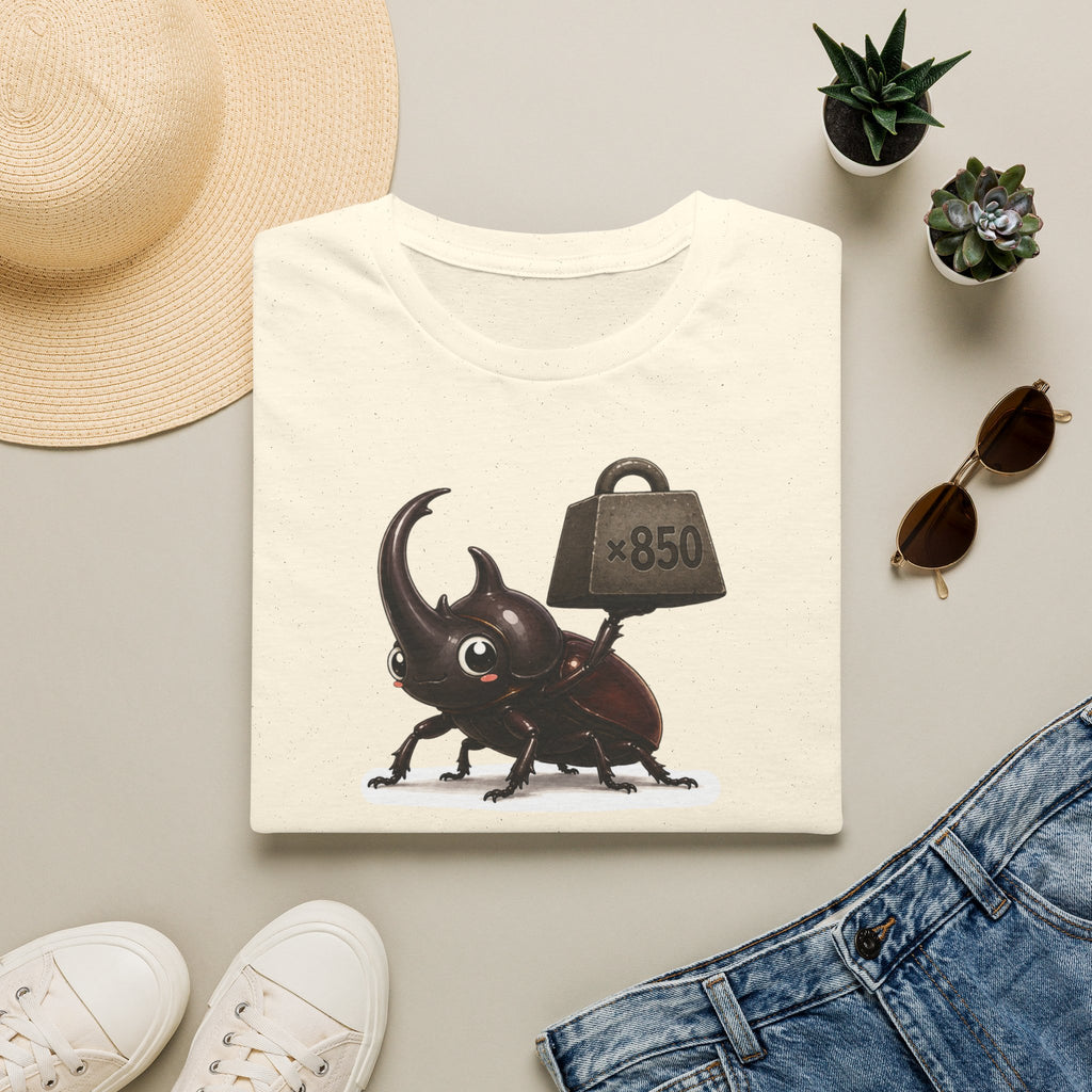 T-shirt « Force du scarabée » — Adorable scarabée rhinocéros portant 850 fois son poids