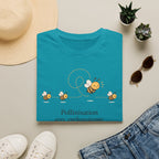 T-shirt Abeille et pollinisation — « Pollinisation avec enthousiasme » — Adorable illustration d’abeille