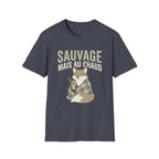 Sauvage Mais Au Chaud Fox T-Shirt — Cozy Vintage Fox Graphic Tee