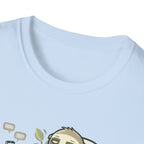 Sloth Eco T-Shirt — "Je sauve la planète demain" Cute Sustainable Vibe Tee