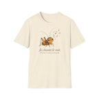T-shirt illustré avec grillon — « Je chante le soir » — Adorable grillon chanteur