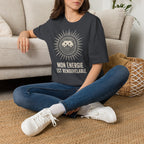 T-shirt Hérisson et énergie renouvelable — « Mon énergie est renouvelable » — T-shirt graphique écoresponsable