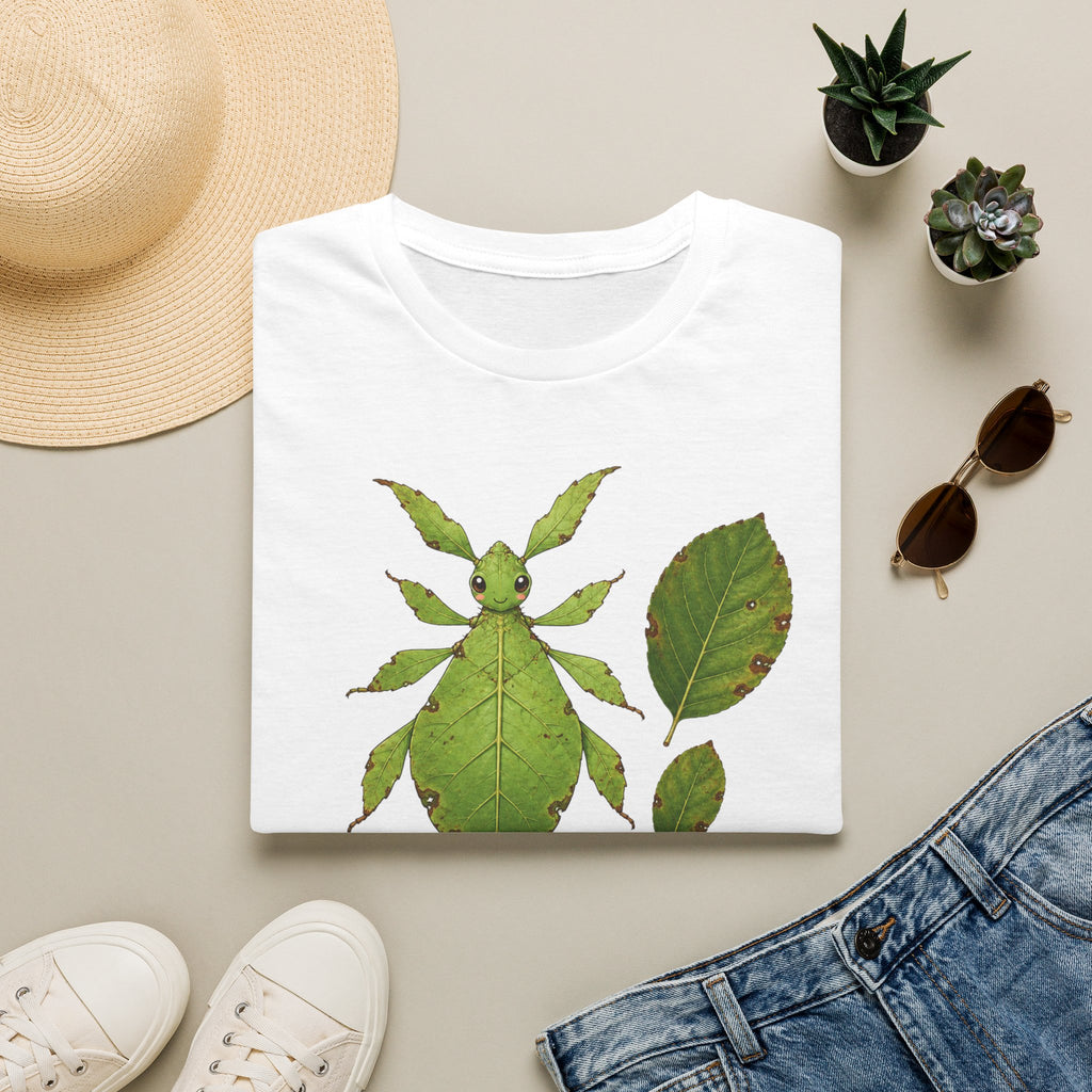T-shirt Insecte-feuille — Illustration botanique d’un phasme