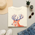 T-shirt illustré avec cerf — « PAS EN VOIE. » — T-shirt graphique vintage avec cerf