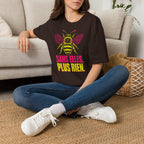 T-shirt graphique Abeille — « Sans elles, plus rien. » — T-shirt féministe en hommage aux pollinisatrices