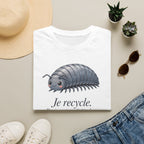 T-shirt Isopode « Je recycle. » — Adorable illustration sur le thème écologique
