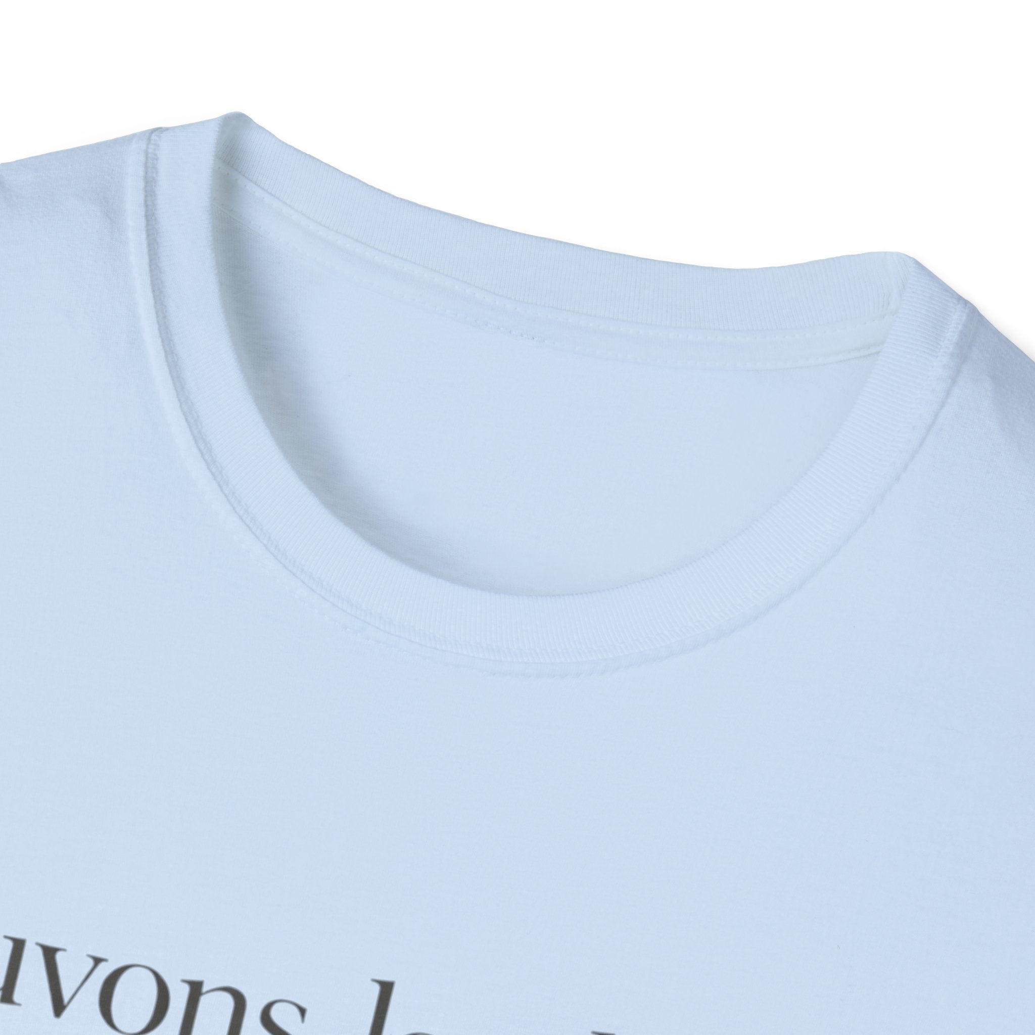 T‑Shirt — "Sauvons la planète" Minimal French Eco Message Tee