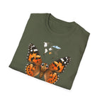 T-shirt illustré avec papillon