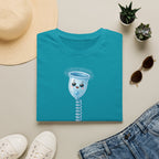 T-shirt illustré avec coupe menstruelle — Adorable t-shirt kawaii sur le thème des règles (sans tabou)