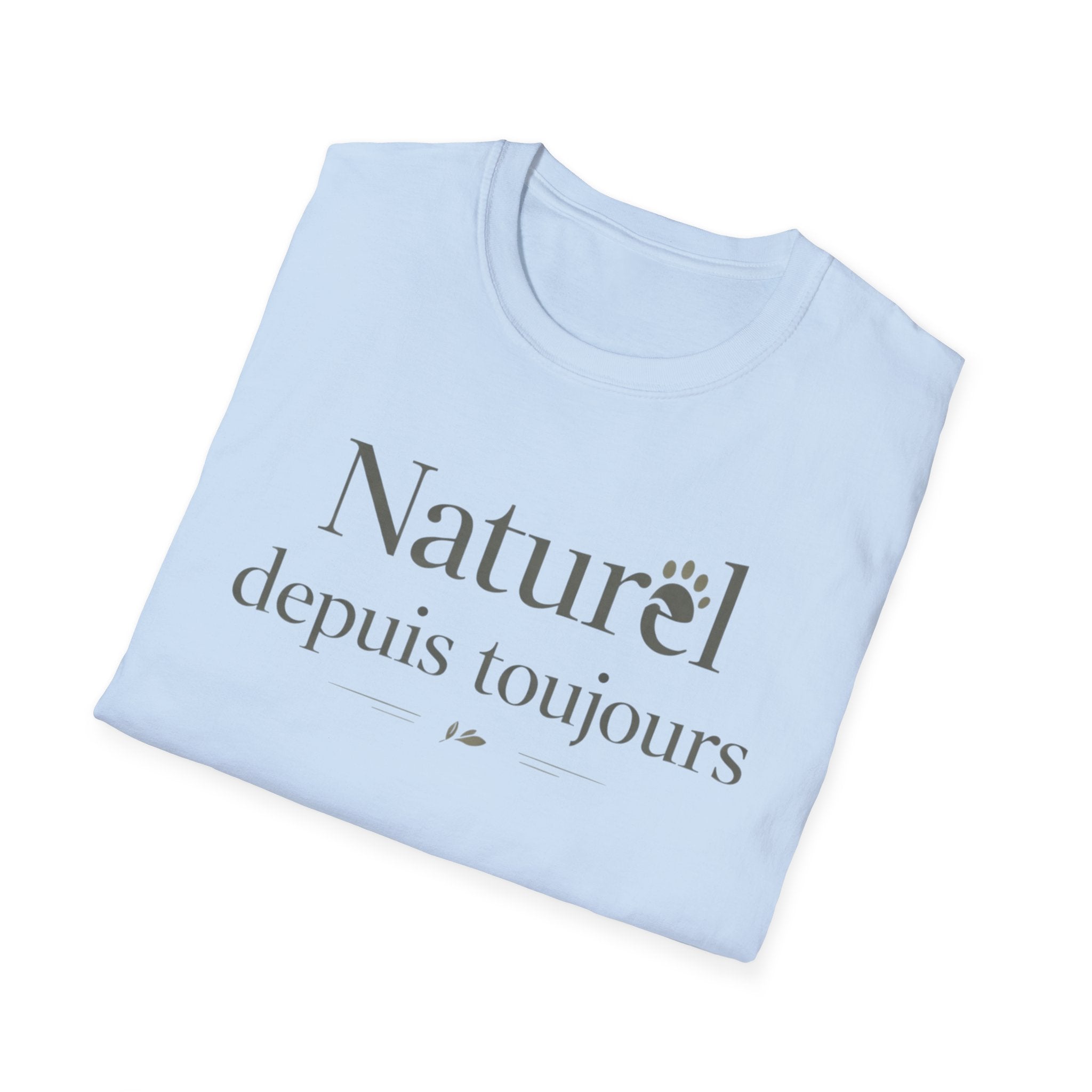Naturel Depuis Toujours T-Shirt — Minimal French Botanical Tee