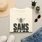 T-shirt — « Sans elles, plus rien » — Illustration graphique d’abeilles