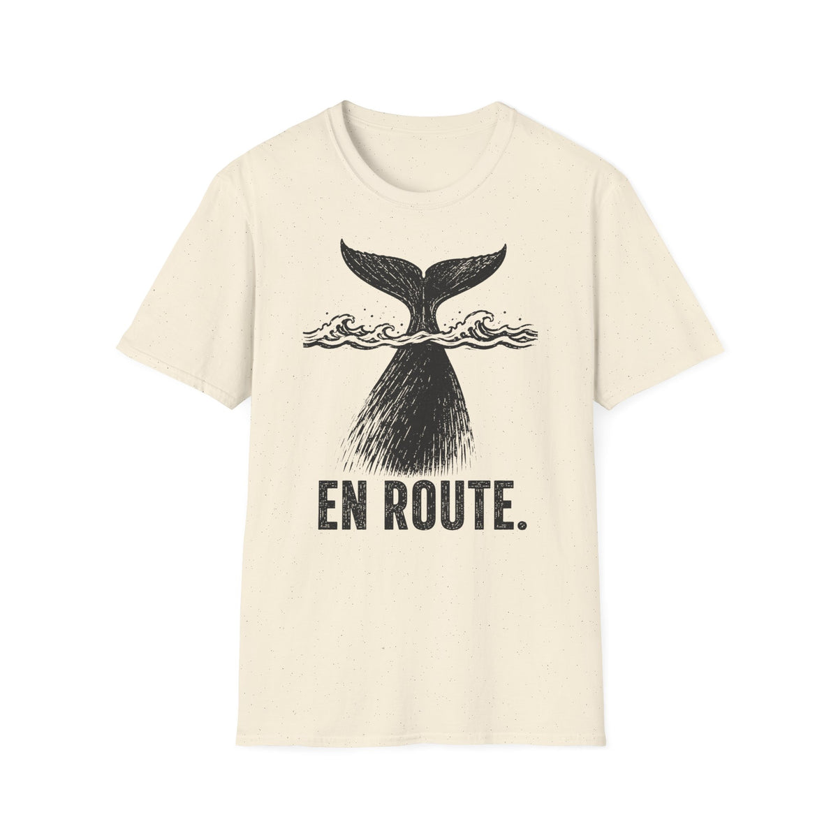 Whale Tail 'En Route' T-Shirt — Nautical Travel Graphic Tee