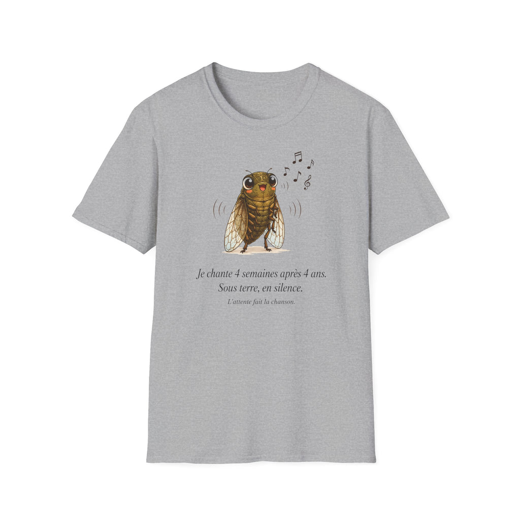 T-shirt « Chœur des cigales » — T-shirt illustré avec une adorable cigale chantante