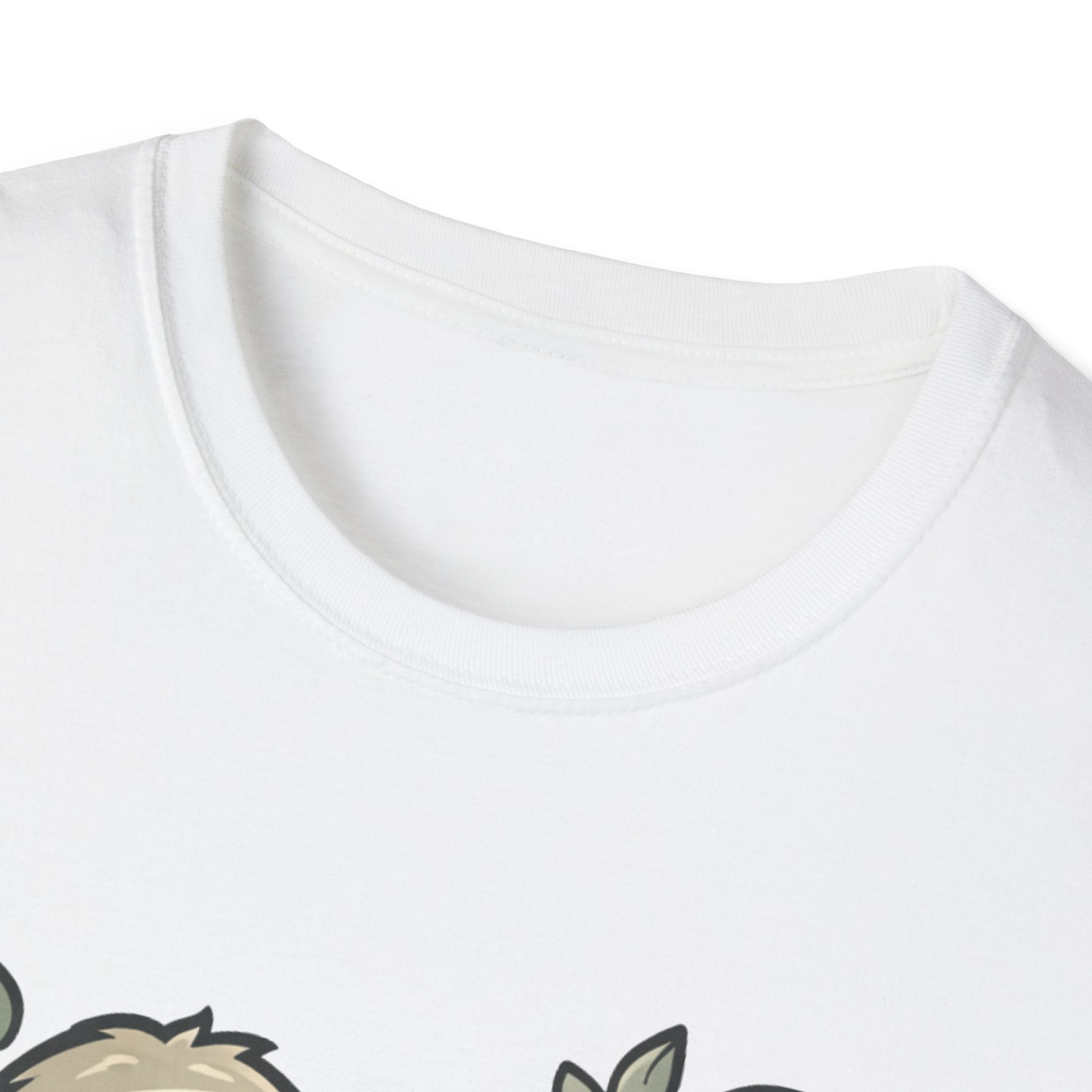 Sloth Coffee T‑Shirt — "J'essaie... lentement" Cute Relaxed French Graphic Tee