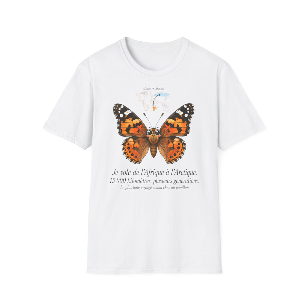 T-shirt illustré avec papillon