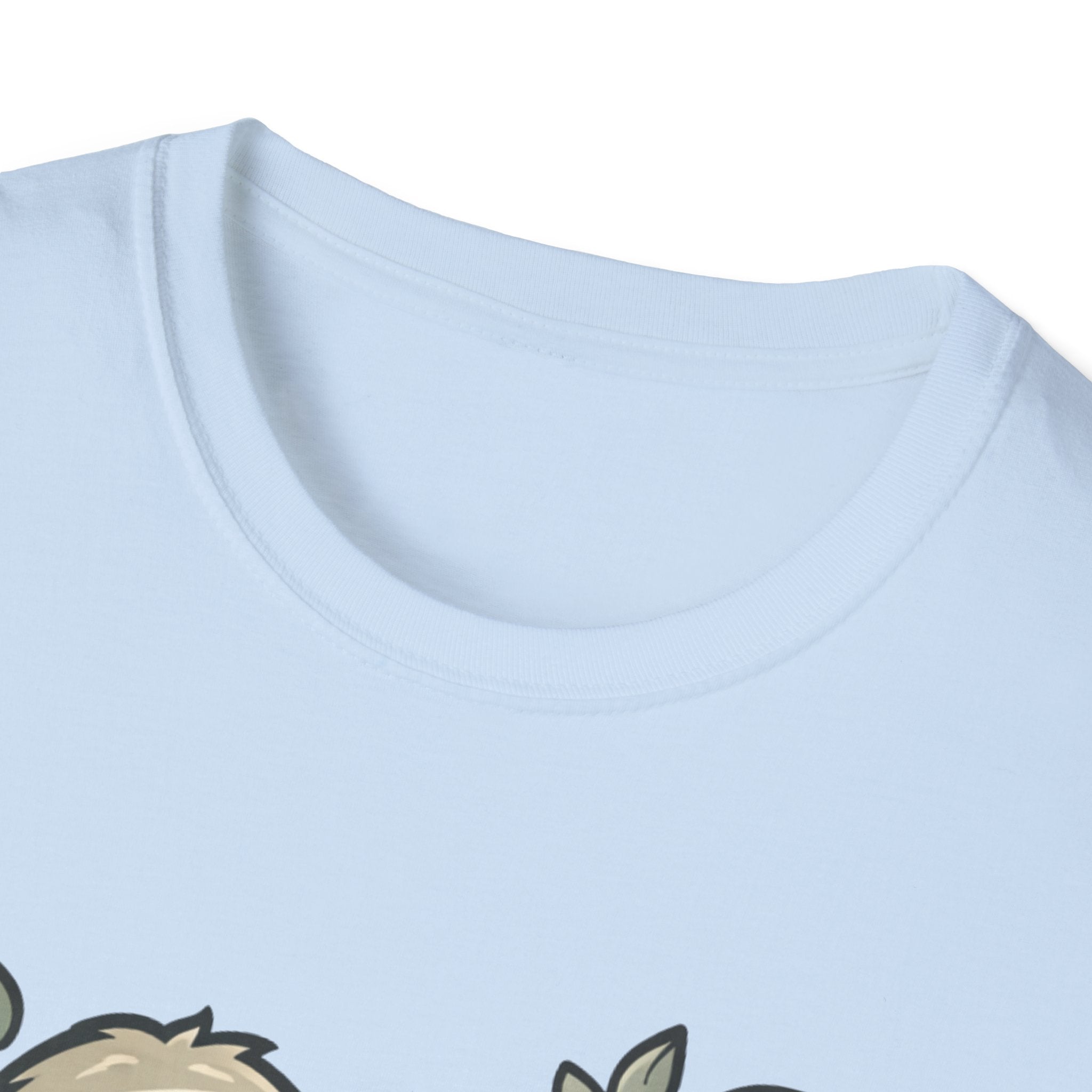 Sloth Coffee T‑Shirt — "J'essaie... lentement" Cute Relaxed French Graphic Tee